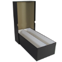 Double Row Slab Box - 12" - Heavy Duty - Black