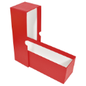 Single Row Slab or Crown Box - 8.25" - Red