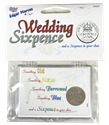 Wedding Sixpence - With Coin