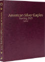 American Silver Eagles Starting 2021, Date Set P, S & W (Burgundy)