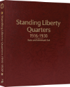 Standing Liberty Quarters: 1916-1930 Date and Mintmark Set (Burgundy)