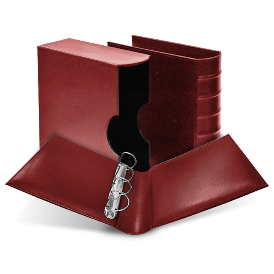 Cornerstone Large Capacity 4 D-Ring Binder & Slip Case (Burgundy)