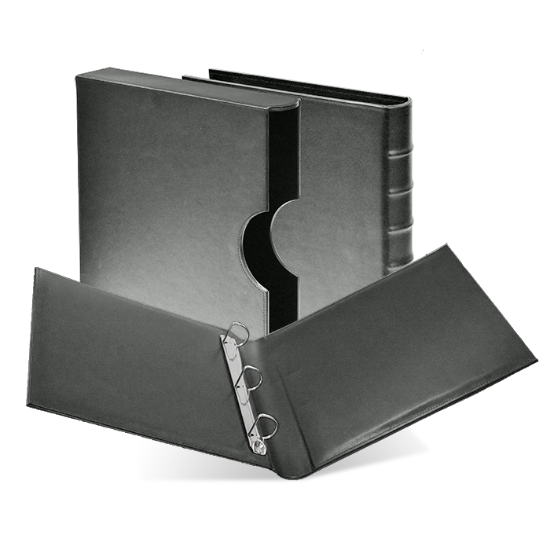 Cornerstone Regular Capacity 3 D-Ring Binder & Slip Case (Gray)