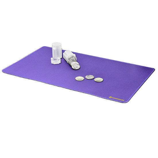Desk Mat with Stitched Trim - 14 x 24 (Royal Purple)