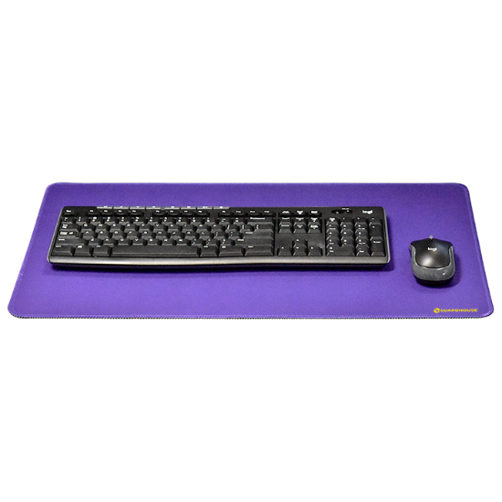 Desk Mat with Stitched Trim - 14 x 24 (Royal Purple)