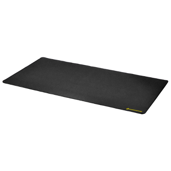Desk Mat with Stitched Trim - 14 x 24 (Black)