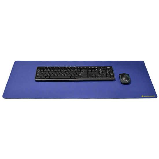 Desk Mat with Stitched Trim - 15.75 x 31.5  (Cobalt Blue)