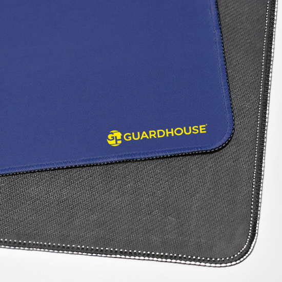 Desk Mat with Stitched Trim - 15.75 x 31.5  (Cobalt Blue)