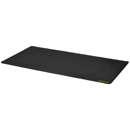 Desk Mat with Stitched Trim - 15.75 x 31.5 (Black)