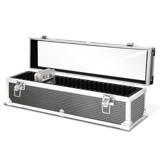 Falcon Series 25 Slab Box - Clear Top - Graphite