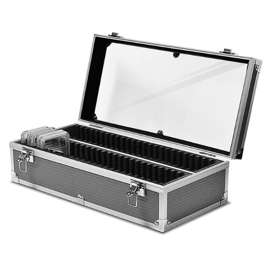 Falcon Series 50 Slab Box - Clear Top - Graphite