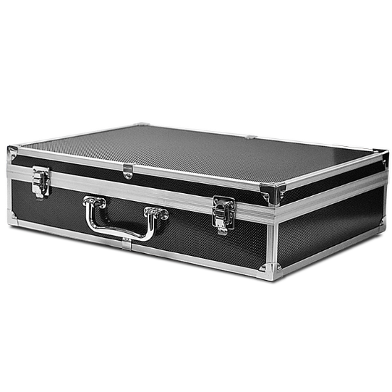Falcon Series 100 Slab Box  - Front Handle  - Diamond Pattern / Black