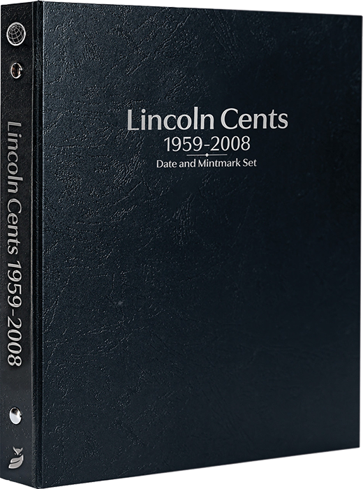 Lincoln Cents 1959-2008, Date & Mintmark Set P, D & S (Black)