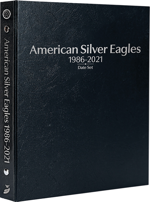 American Silver Eagles 1986-2021, Date Set P, S, & W (Black)