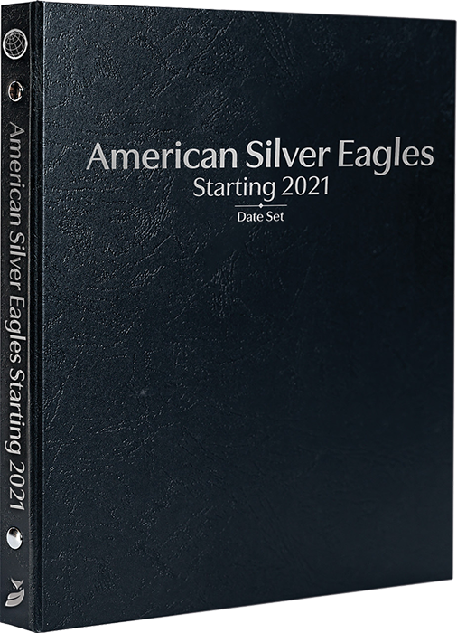 American Silver Eagles Starting 2021, Date Set P, S & W (Black)