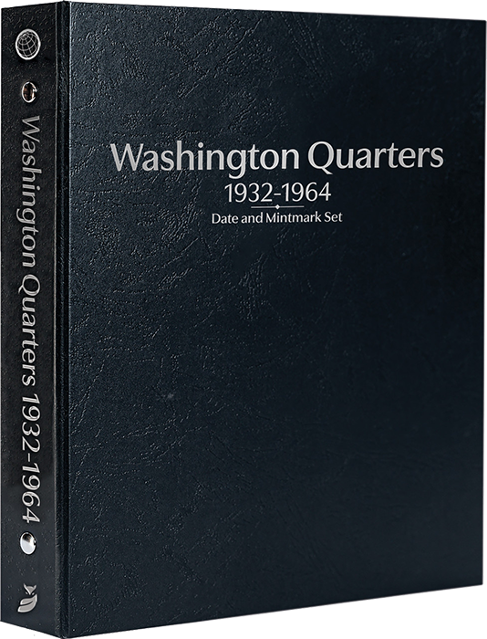 Washington Quarters 1932-1964, Date & Mintmark Set P, D & S (Black)