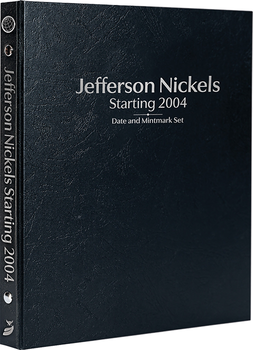 Jefferson Nickels Starting 2004, Date & Mintmark Set P, D & S (Black)