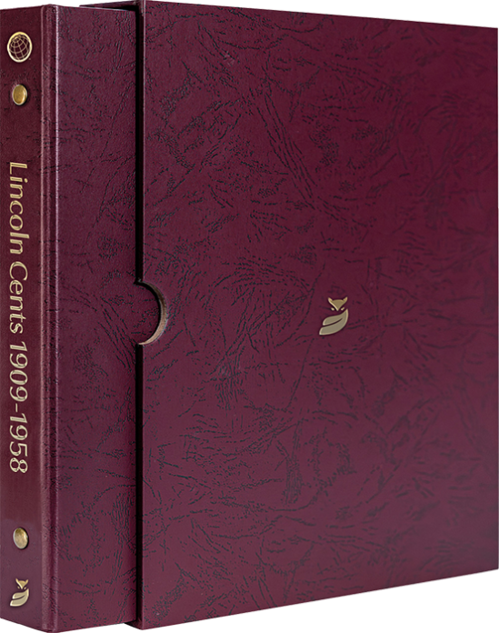 Lincoln Cents 1909-1958 Date & Mintmark Set Prestige Coin Album (Burgundy) - 79485270