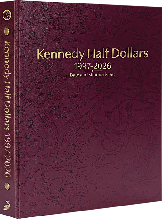 Kennedy Half Dollars 1997-2026, Date & Mintmark Set P, D & S (Burgundy)