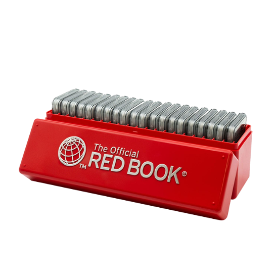 Official Red Book Universal Slab Box - Holds 20 Slabs - Red