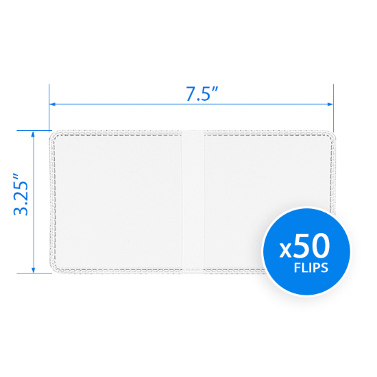 3.25 x 3.25 Coin Flip - Unplasticized 50 Pack