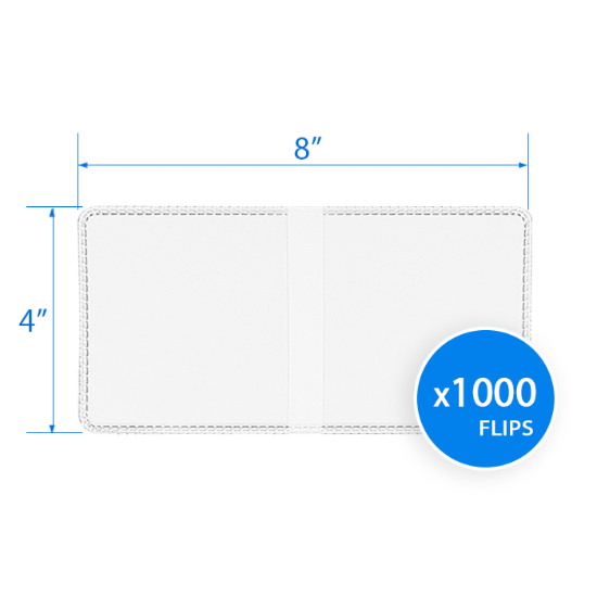4 x 4 Coin Flip - Unplasticized Bulk/1000 Pack