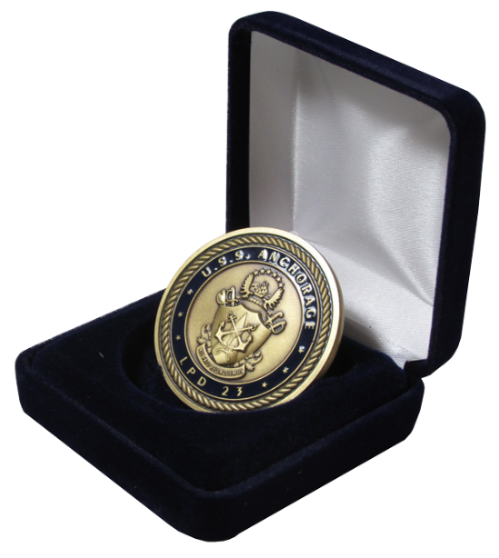 Coin Capsule Box -Blue Holds a large size coin capsule