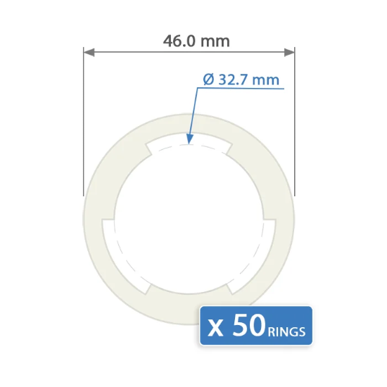 Defender Silicone Inserts for 1 oz Gold Eagles - 32.7 mm Bulk 50 Pack