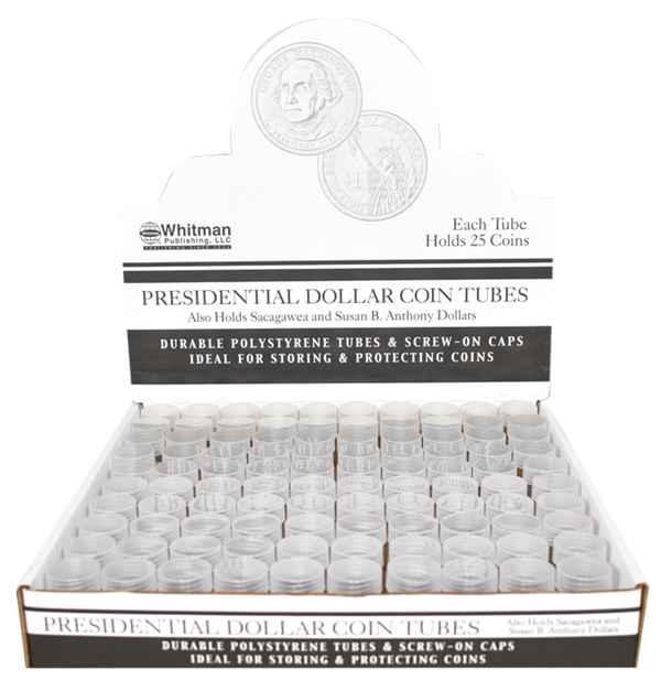 Round Coin Tube-Presidential, 100/box