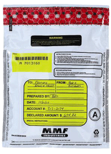 Tamper Evident 9x12 White "Deal" Bag - 100/pack